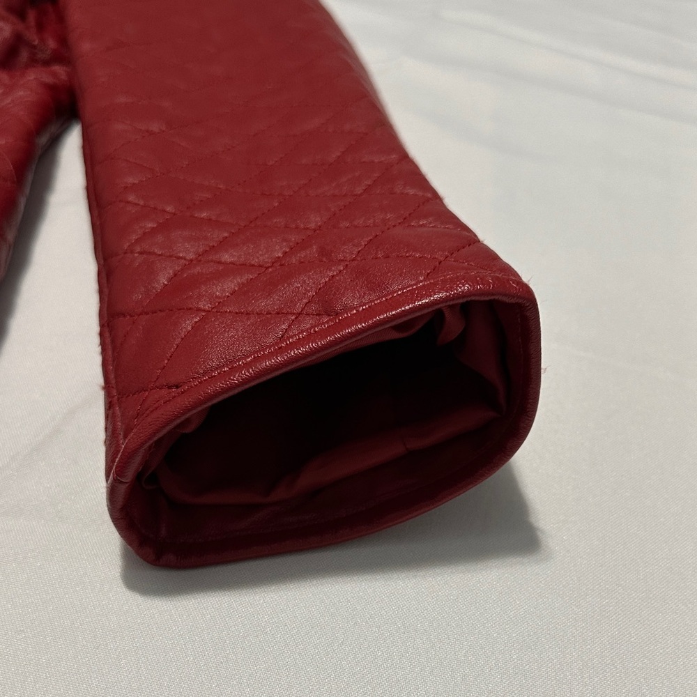 Neiman Marcus Red Leather Jacket - Picture 8 of 16